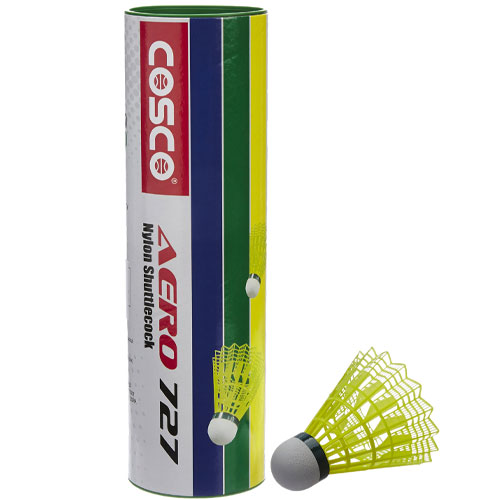 COSCO Badminton Shuttlecock Aero 727(Pack of 6 Shuttle)