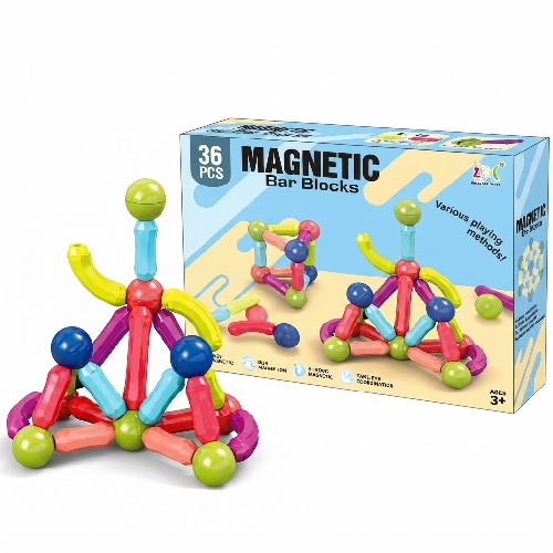 36 Pcs Magnetic Bar Blocks