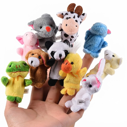 Awals Animal Finger Puppets - Set Of 10