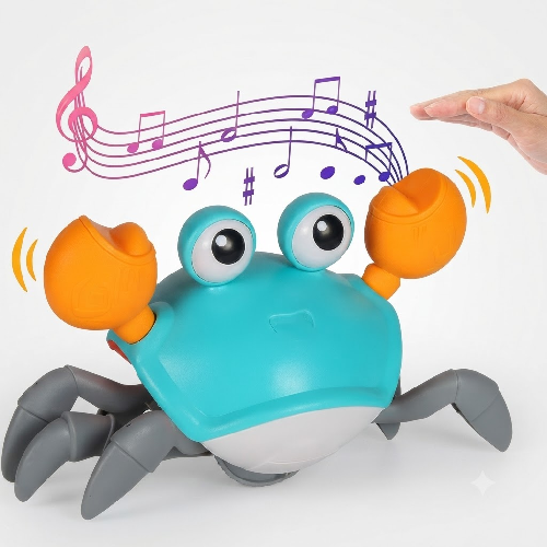 Crawling Sea Animal Baby Toy with Music, obstacle avoidance function | Usb Rechargeable