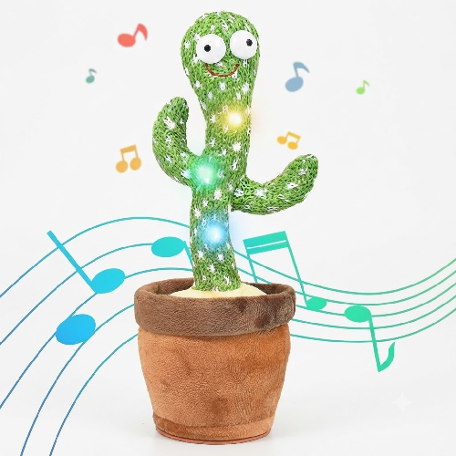 Dancing Cactus Repeating Toy | Features Multiple Songs including bollywood and Punjabi songs , Recording and Wriggling function