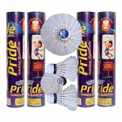 PRIDE Badminton Shuttlecock | Pack Of 10 PCS