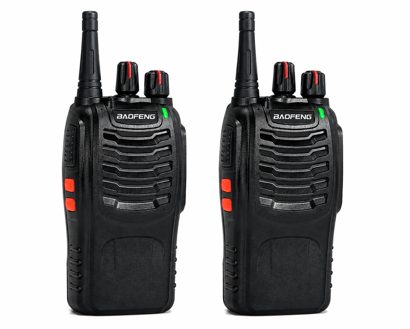 Baofeng BF-888S walkie talkie with 2KM range, rechargeable battery and built-in high illumination flashlight