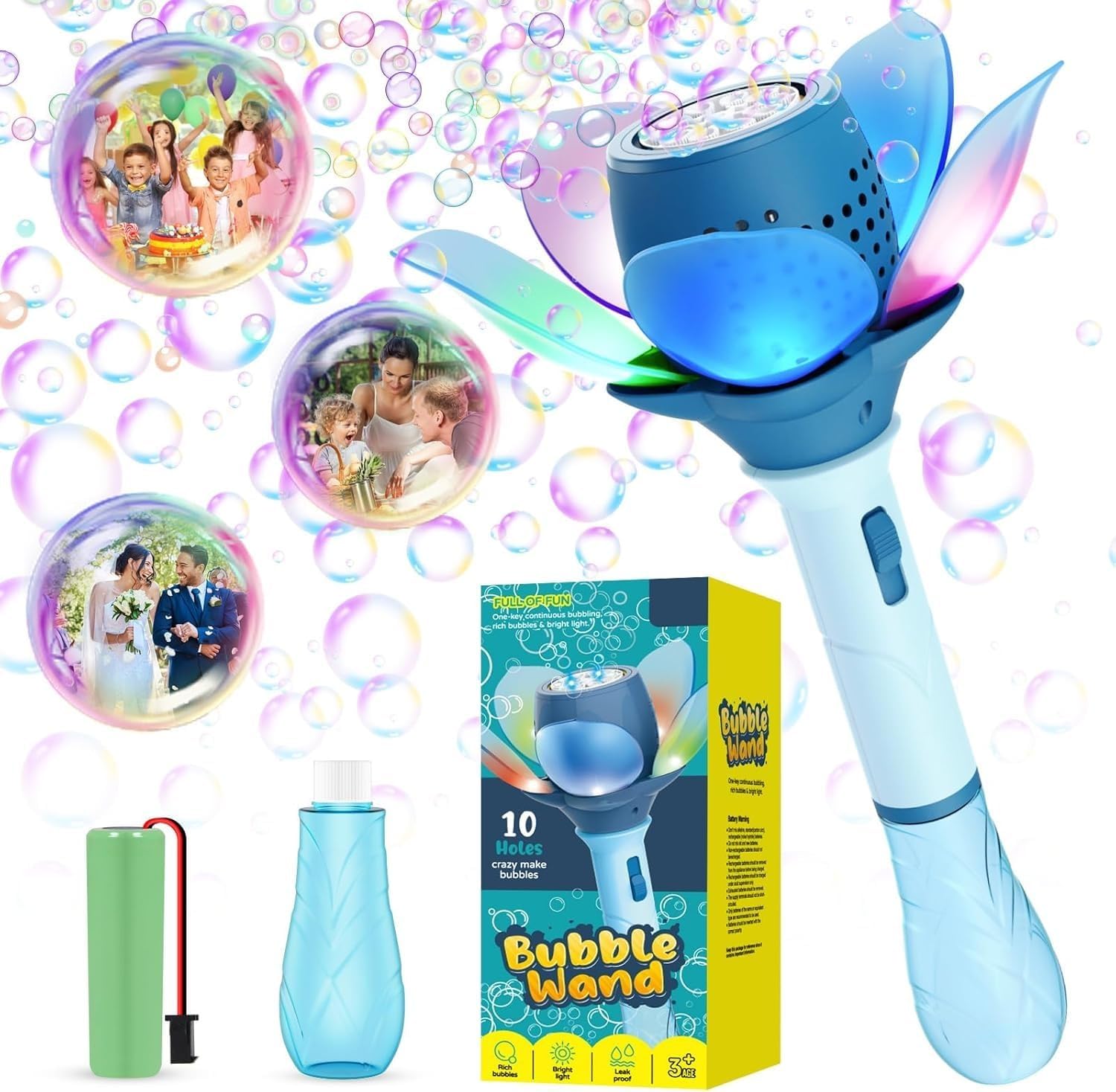Rechargeable Automatic Bubble Maker for Parties & Weddings