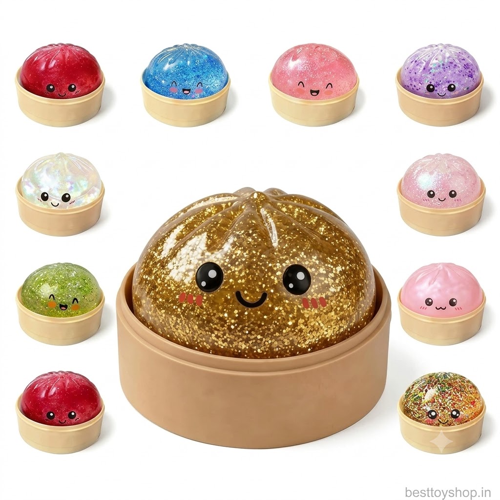 Super Sparkly Squeeze Dumpling Fidget Toy Collection - besttoyshop.in